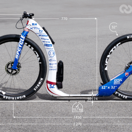 Bestie 32 – rozměry a hmotnost | * – hmotnost je uvedená včetně všech těch serepetiček, na koloběžce navěšených