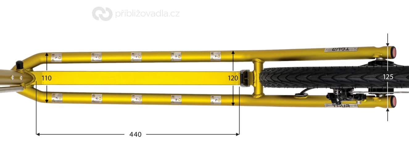 Kostka Tour Pro (G7) – stupátko a zadní stavba