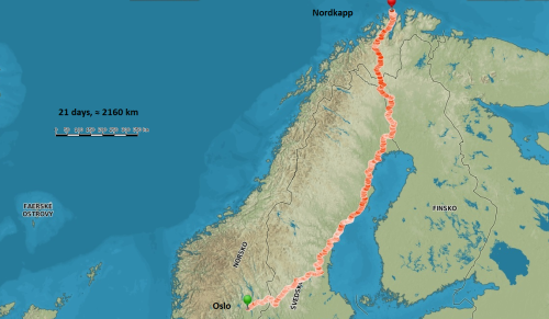 Ondřej Sitek: Nordkapp – putování na koloběžce k severu