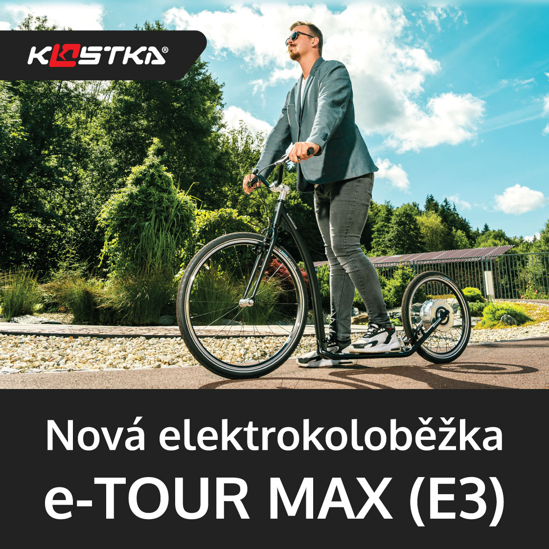 Nová elektrokoloběžka Kostka e-Tour Max (E3)